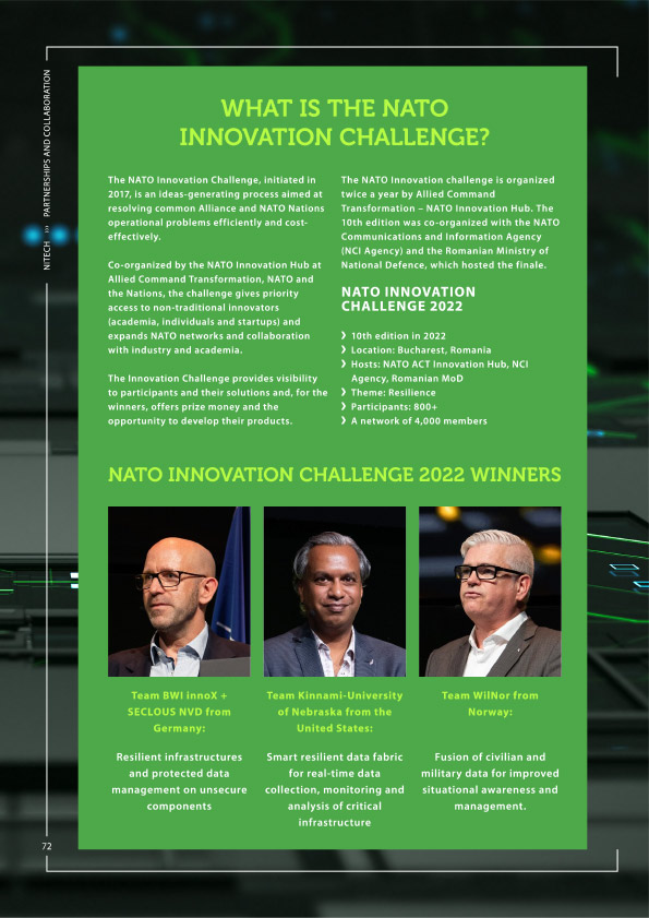 NITECH – NATO Innovation Challenge Winner 2022